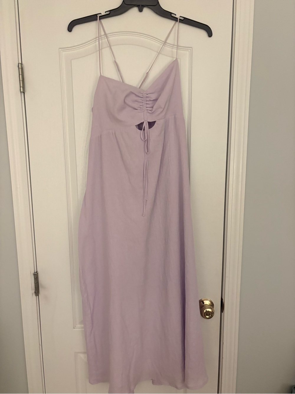 Bar III Lavender Maxi Dress with Spaghetti Straps